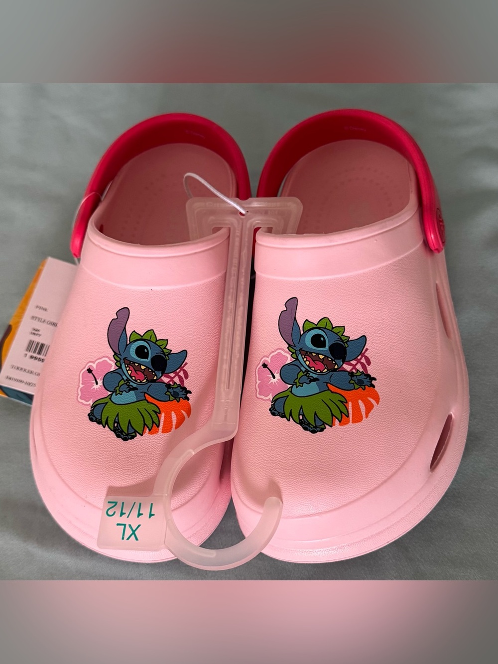 Toddler Girls' Disney Stitch Clog Shoes- Pink